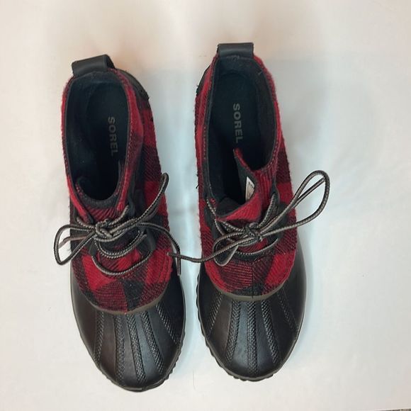 SOREL Out 'N About Buffalo Check Short Boot - Picture 5 of 11